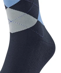 FALKE Socken Sensitive Argyle Dunkelblau/Blau
