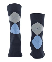 FALKE Socken Sensitive Argyle Dunkelblau/Blau