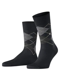 Burlington Businesssocken Schwarz/Dunkelgrau