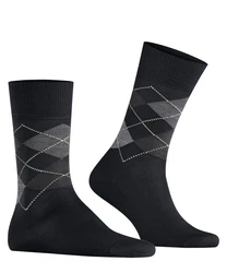Burlington Businesssocken Schwarz/Dunkelgrau