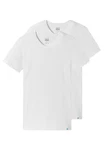 Schiesser Unterhemd 2er Pack Long Life Cotton Weiß/Grau