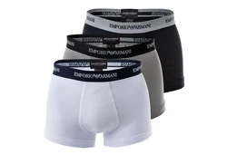 Emporio Armani Boxer Basic Pants Cotton Stretch Trunk Wei/Schwarz/Grau