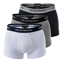 Emporio Armani Boxer Basic Pants Cotton Stretch Trunk Wei/Schwarz/Grau