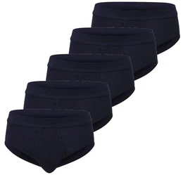 GTZBURG Slip 5er Pack Herren mit Eingriff (5-St) Feinripp mit Eingriff Baumwolle