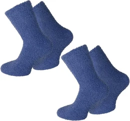 Kuschelsocken 2 Paar Kuschel-Socken fr Damen und Herren (Set, 2 Paar) weicher Gummibund