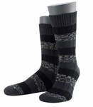 Wilox Basicsocken Blockringel-Design Schwarz/Dunkelgrau/Dunkelblau