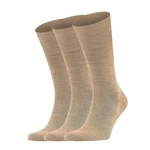 FALKE Kurzsocken Airport SO 3P Khaki/Beige/Grau/Braun