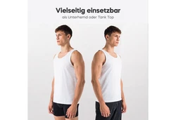 Burnell & Son Unterhemd Tank Top Achselshirt für Herren Schwarz/Dunkelgrau/Dunkelblau