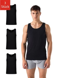 Burnell & Son Unterhemd Tank Top Achselshirt für Herren Schwarz/Dunkelgrau/Dunkelblau