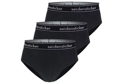 Seidensticker Slip Cotton Flex (3er Pack) Grau/Dunkelgrau/Dunkelblau