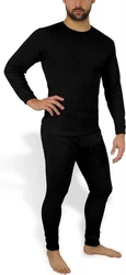 normani Thermounterhemd Thermounterwäsche-Set Herren Schwarz/Dunkelblau
