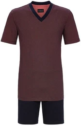 Pyjama Herren Schlafanzug (2 tlg) Baumwolle