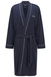 BOSS Herrenbademantel Kimono BM Dunkelblau/Blau