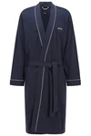 BOSS Herrenbademantel Kimono BM Dunkelblau/Blau