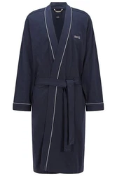 BOSS Herrenbademantel Kimono BM Dunkelblau/Blau