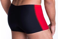 Aquarti Badehose mit Reißverschlusstasche Rot/Rosa/Dunkelrot
