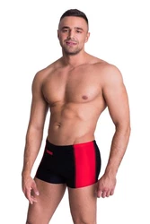 Aquarti Badehose mit Reißverschlusstasche Rot/Rosa/Dunkelrot