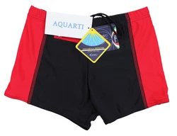 Aquarti Badehose mit Reißverschlusstasche Rot/Rosa/Dunkelrot