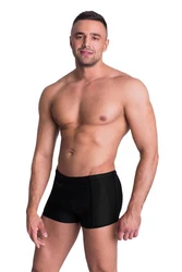 Aquarti Badehose mit Reißverschlusstasche Schwarz/Dunkelblau