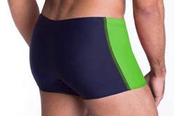 Aquarti Badehose mit Reißverschlusstasche Blau/Grün/Türkis