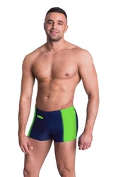 Aquarti Badehose mit Reißverschlusstasche Blau/Grün/Türkis