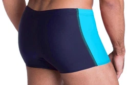 Aquarti Badehose mit Reißverschlusstasche Dunkelblau/Blau/Türkis/Hellblau