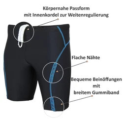 Aquarti Badeshorts Herren Badehose Knielang Schwimmhose Jammer 