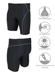 Aquarti Badeshorts Herren Badehose Knielang Schwimmhose Jammer 