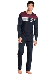 Pyjama Herren Pyjama 42085 dark sapphire (1 Stck, 1 tlg., 1 Stck)