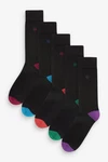 Next Socken mit gepolsterter Sohle Schwarz/Mischfarben
