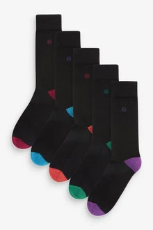 Next Socken mit gepolsterter Sohle Schwarz/Mischfarben