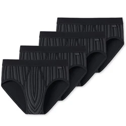Schiesser Slip Original Classics Schwarz/Dunkelgrau