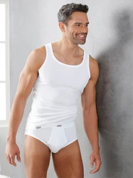 Witt Achselhemd Unterhemd (3-St) Creme/Weiß
