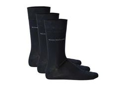 TOM TAILOR Kurzsocken Herren 3er Pack Basic dunkelblau