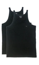 Emporio Armani Achseltop Pure Cotton Schwarz