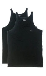 Emporio Armani Achseltop Pure Cotton Schwarz