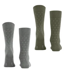 Esprit Socken Fine Dot 2-Pack Dunkelgrün/Khaki