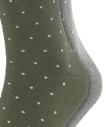 Esprit Socken Fine Dot 2-Pack Dunkelgrün/Khaki