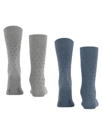 Esprit Socken Fine Dot 2-Pack Dunkelblau/Grau/Blau