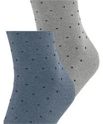 Esprit Socken Fine Dot 2-Pack Dunkelblau/Grau/Blau
