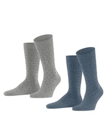 Esprit Socken Fine Dot 2-Pack Dunkelblau/Grau/Blau