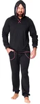 Ladeheid Herren Schlafanzug Tierkostüm mit Kapuze LA40-239 Lila/Rosa/Dunkelblau