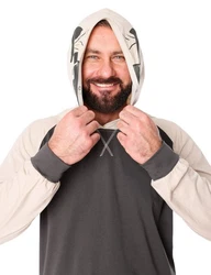 Ladeheid Herren Schlafanzug Tierkostüm mit Kapuze LA40-239 Beige/Hellgrau/Weiß/Grau/Khaki/Dunkelblau