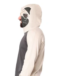 Ladeheid Herren Schlafanzug Tierkostüm mit Kapuze LA40-239 Beige/Hellgrau/Weiß/Grau/Khaki/Dunkelblau