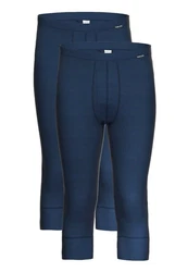 Ammann Lange Unterhose 2er Pack Dunkelblau/Blau/Hellblau/Lila
