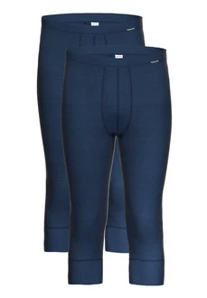 Ammann Lange Unterhose 2er Pack Dunkelblau/Blau/Hellblau/Lila