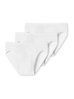 Schiesser Minislip 3-Pack 'Single Jersey' Weiß/Creme
