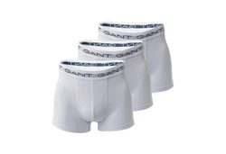 GANT Herren Boxer Shorts 3er Pack Trunks hellgrau/schwarz/offwhite