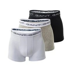 GANT Herren Boxer Shorts 3er Pack Trunks Schwarz/Wei/Grau