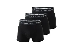 GANT Herren Boxer Shorts 3er Pack Trunks Schwarz
